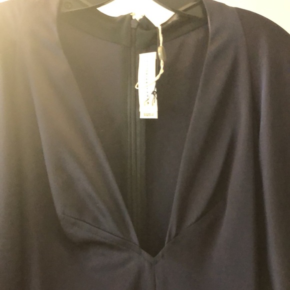 Gorgeous Victoria Beckham New w/Tags Navy Silk Evening Gown Sz 38 - Picture 6 of 16